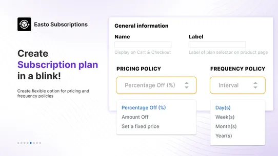Easto Subscriptions App screenshot