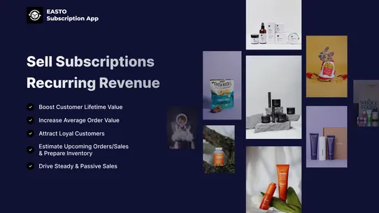 Easto Subscriptions App screenshot