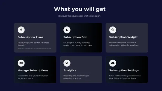 Easto Subscriptions App screenshot