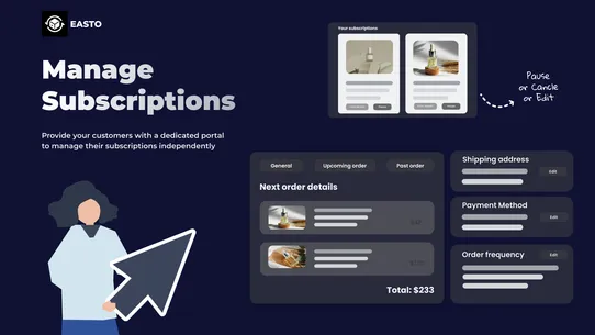 Easto Subscriptions App screenshot