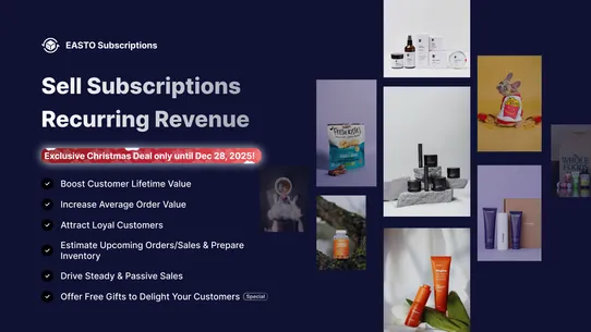 Easto Subscriptions App screenshot