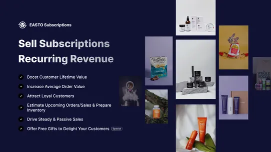 Easto Subscriptions App screenshot