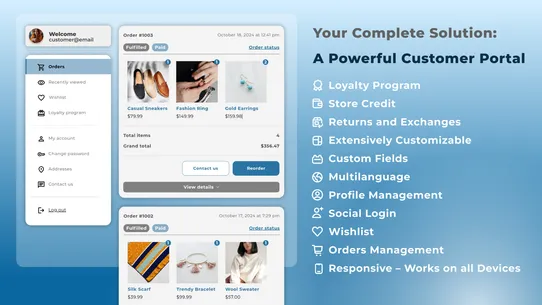 Customer Accounts Deluxe screenshot