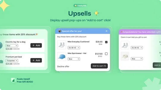 Koala Free Gift BOGO Upsell screenshot