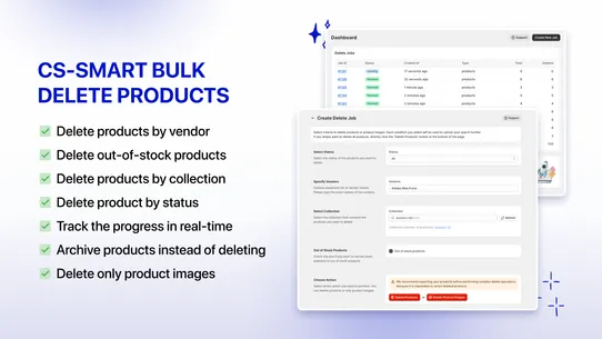 CS‑Smart Bulk Delete Products screenshot