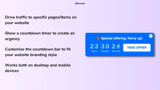 Smartarget Countdown Timer Bar screenshot