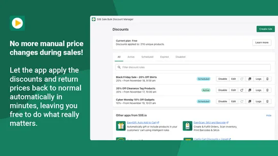 GetSale Bulk Discounts Manager screenshot