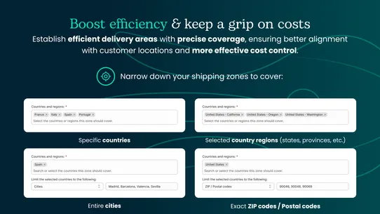 Shipping Rates Rules &amp; Zones screenshot