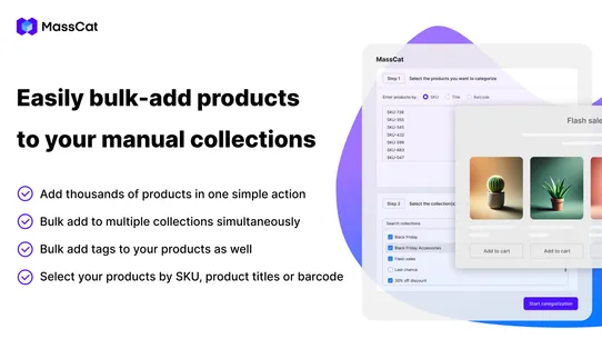 Collections Bulk Add ‑ MassCat screenshot