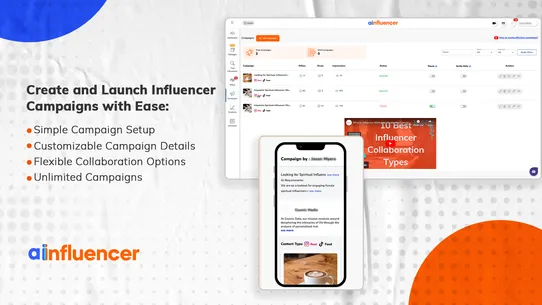 Ainfluencer Influencer Collabs screenshot