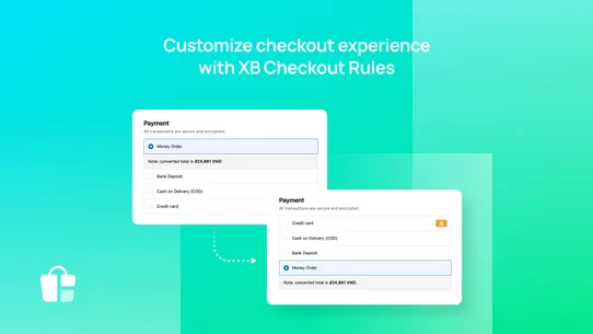 XB Checkout Rules screenshot