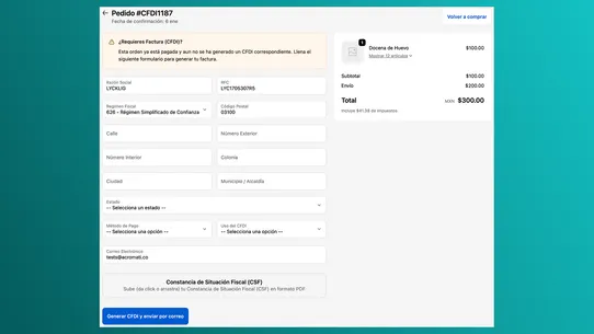 CFDI Express ‑ Mexican Invoice screenshot
