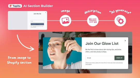 Tapita: AI Theme Section Store screenshot