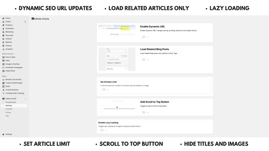 Infinite Blog Post • AS screenshot