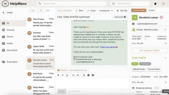 HelpWave AI screenshot