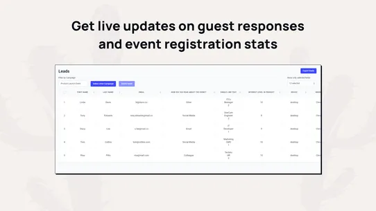 K: RSVP Forms Builder screenshot