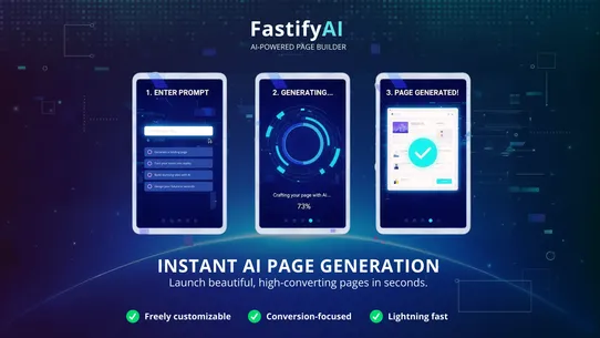 FastifyAI Landing Page &amp; Blog screenshot