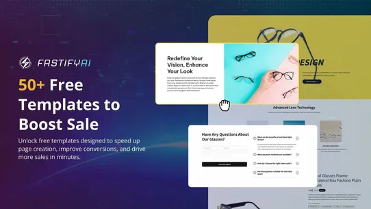 FastifyAI Landing Page &amp; Blog screenshot