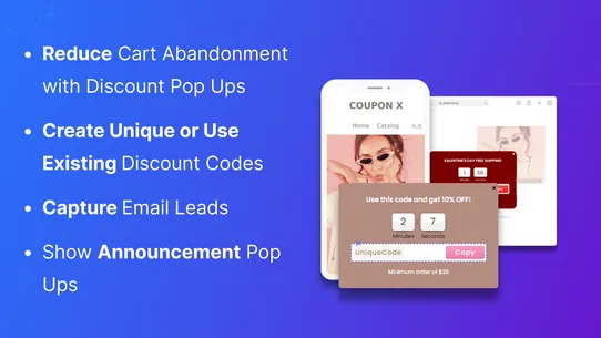 Coupon X: Discount Code Pop Up screenshot