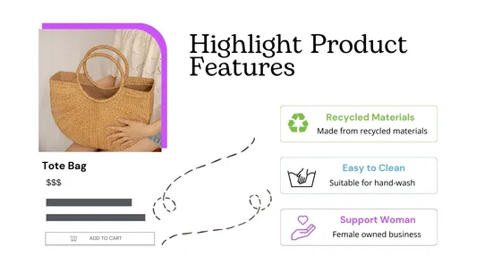 Hey! Product Page Banner&amp; Text screenshot