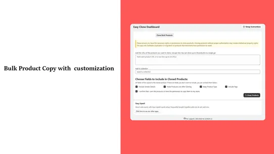 Easy ‑ Copy Products screenshot