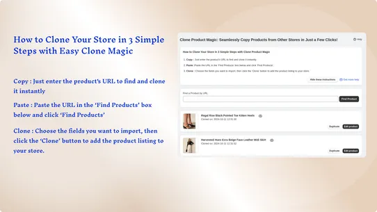 Clone Product Magic screenshot