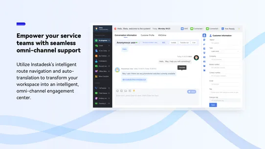 Instadesk‑Live Chat&amp;AI Chatbot screenshot