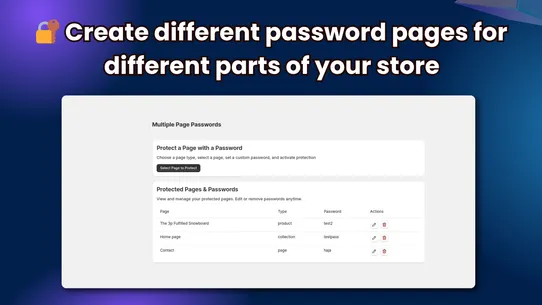 Protexia Password Page screenshot