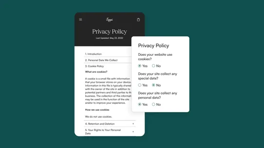 Enzuzo Data Privacy screenshot