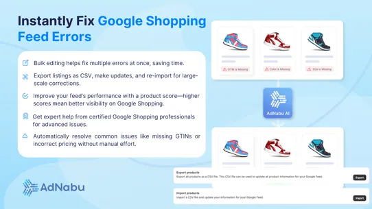 Nabu for Google Shopping Feed screenshot