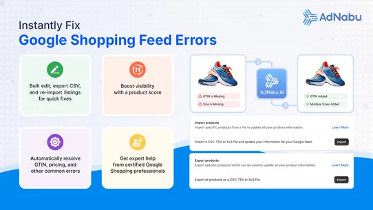 Nabu for Google Shopping Feed screenshot