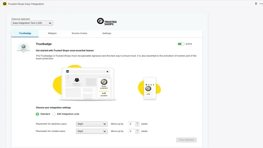 Trusted Shops Easy Integration screenshot