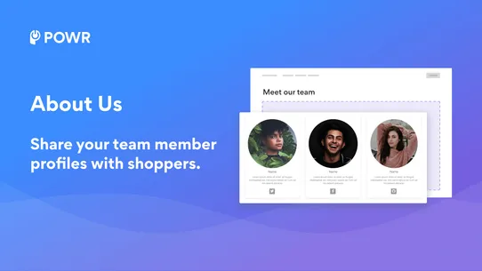 POWR: About Us | Team Profile screenshot