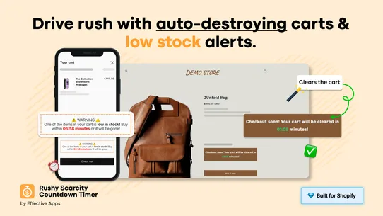 Rushy Scarcity Countdown Timer screenshot