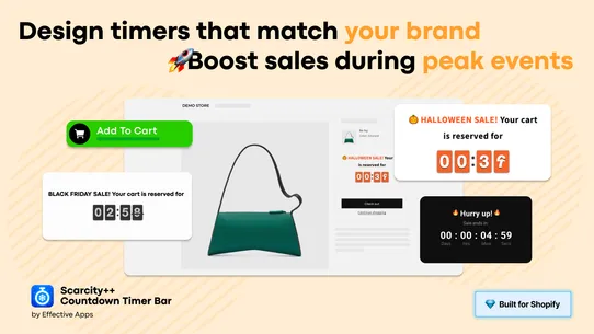 Scarcity+ Cart Countdown Timer screenshot