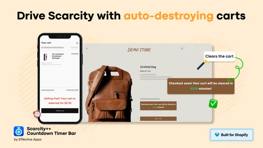 Scarcity+ Cart Countdown Timer screenshot