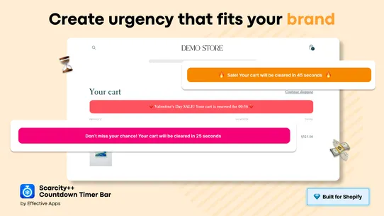 Scarcity+ Cart Countdown Timer screenshot