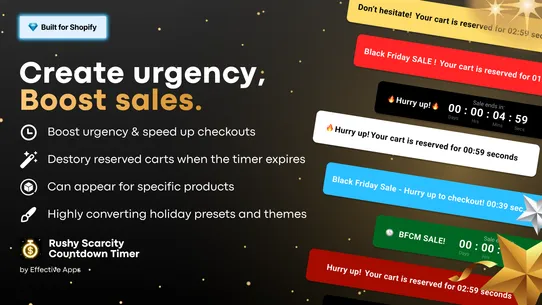 Scarcity+ Cart Countdown Timer screenshot