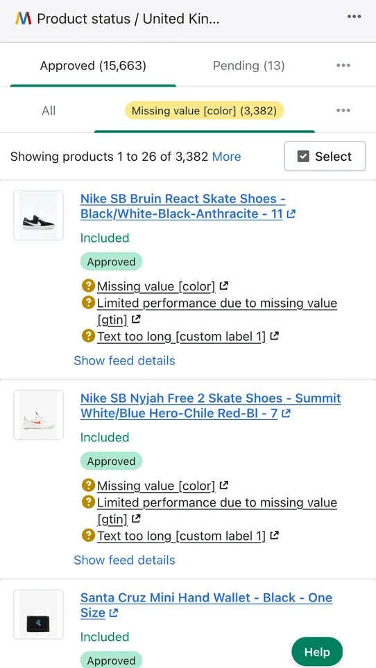 Multifeed Google Shopping Feed screenshot