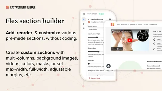 Posstack Easy Content Builder screenshot