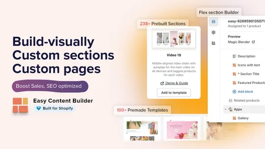 Posstack Easy Content Builder screenshot