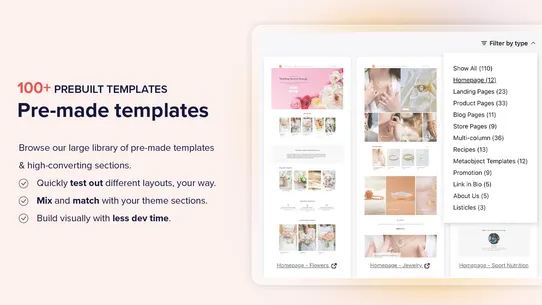 Posstack Easy Content Builder screenshot