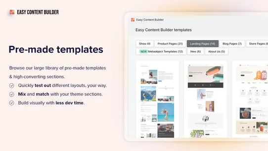 Posstack Easy Content Builder screenshot