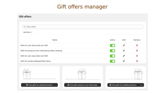 Sales Motivator ‑ Free Gifts screenshot