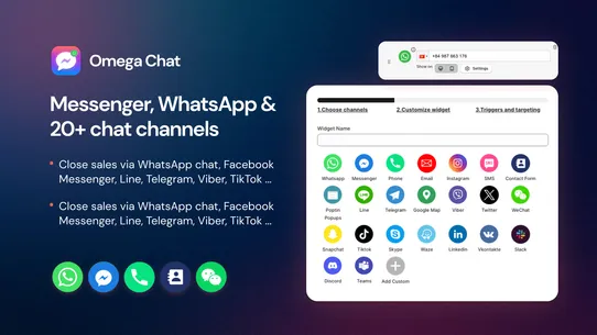 Omega Messenger, WhatsApp Chat screenshot