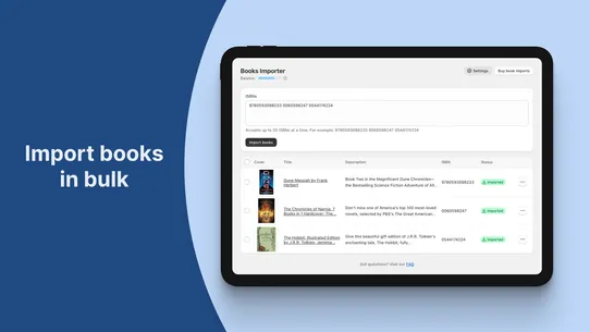 ISBNExpress: Books Importer screenshot