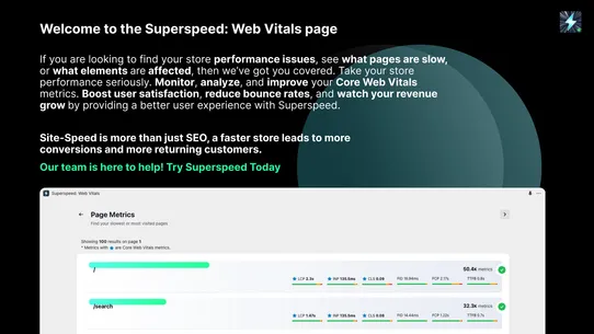 Superspeed: Web Vitals screenshot