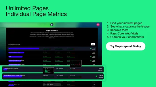 Superspeed: Web Vitals screenshot