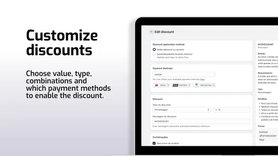 Scala Payment Method Discount screenshot