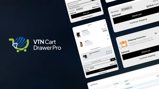 VTN Cart Drawer Pro screenshot